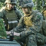 Military Staging Base, Officer Gives Orders to Chief Engineer, T