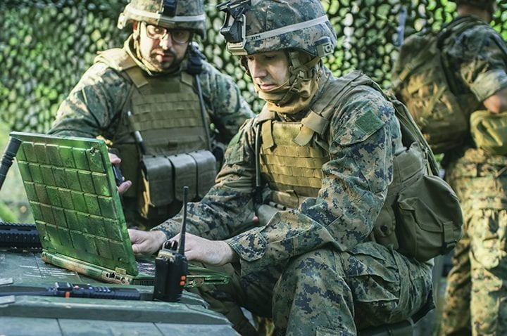 Military Staging Base, Officer Gives Orders to Chief Engineer, T