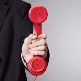 hand and phone
