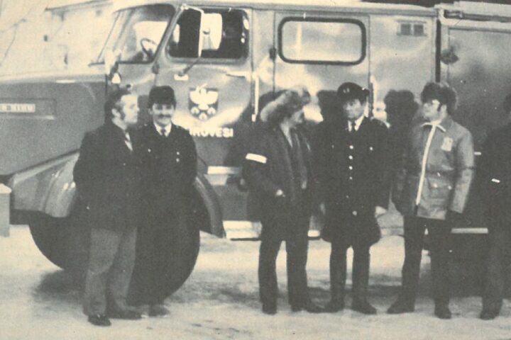 Vanha kuva paloauto 1974