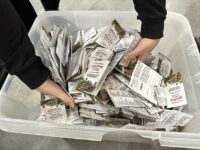 Joulupassikampanjan passit, joita palautui Kiuruvesi-lehteen viime vuoden kampanajassa 2 885 kappaletta.