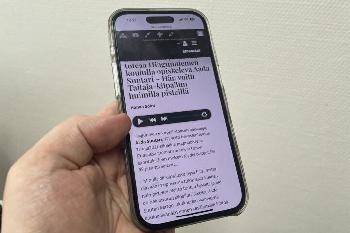 Kiuruvesi-lehti verkkosivut älypuhelin koneääni tekoäly nettiin