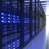 Data Center Computer Racks In Network Security Server Room Cryptocurrency Mining