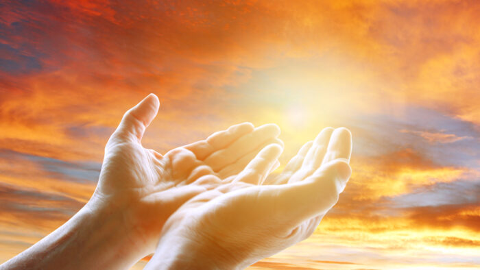Hands in sky