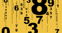 abstract background with numbers