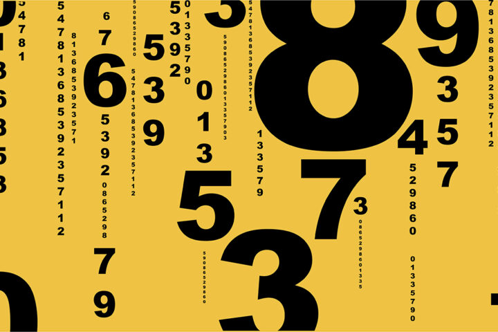 abstract background with numbers