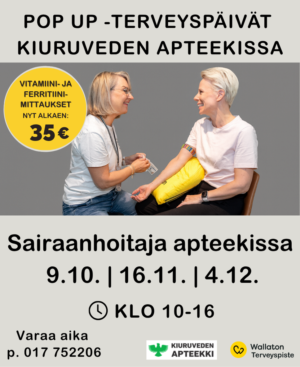 POP UP Terveyspäivät Kiuruvedellä