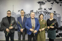 Savon Yrittäjien hallituksen jäseniä Harri Piipponen Aki Karkulahti Kalevi Hilli Minna Asikainen ja Anna Huttunen (kuvaaja Savon Yrittäjät)_käsitelty