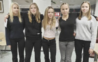 Kiuruveden Urheilijat Silja Auvinen Enni Pennanen Alisa Lohvansuu Sofia Lohvansuu ja Anna Siponen_nettiin