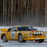 Historic-ralliauto Lancia 037 Ville Silvasti ja Saimi Silvasti (kuvaaja Marko Kyöstilä)