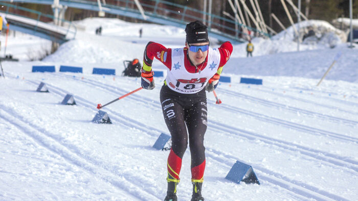 Iiro Säisä Kiuruveden Urheilijat maastohiihto nuorten SM-kisat Rovaniemen Ounasvaaralla (kuvaaja Mari Kukkonen)_käsitelty