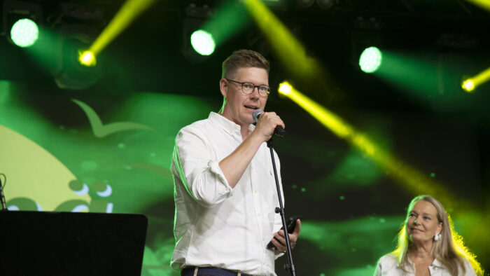 Antti Lindtman SDP puheenjohtaja Iskelmäviikko avajaiset puhe (kuvaaja Kirsi Haapea)_käsitelty