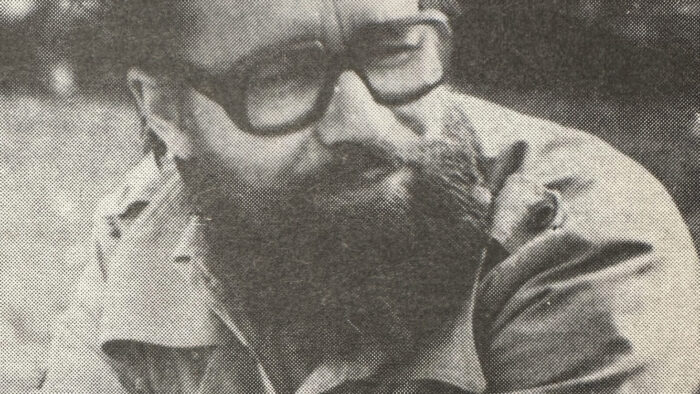 Vanha valokuva Kiuruvesi-lehti vuosi 1976 taiteilija Antero Ruotsalainen